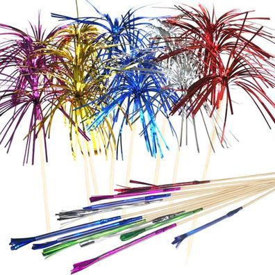 Allazone 120 Stück Cocktail Picks Feuerwerk Party Picks für Kuchen, Sandwiches