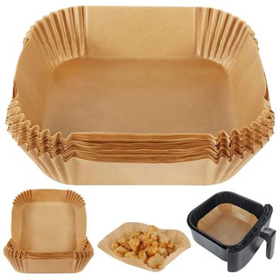 Bykitchen Airfryer Backpapier für Heißluftfritteusen 4L-4.5L, 16.5cm-20cm
