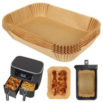 Bykitchen Backpapier für Ninja AF300EU/AF400EU Dual Zone Heißluftfritteuse, 50