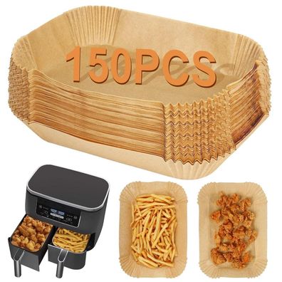 Bykitchen 150 Stück Airfryer Backpapier für Ninja Foodi Dual Zone