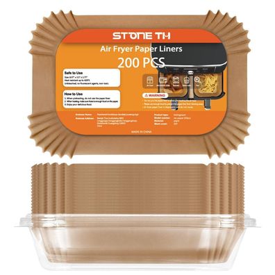 Stone TH 200 Stück Backpapier für Ninja Dual Heißluftfritteuse, Pergamentpapier