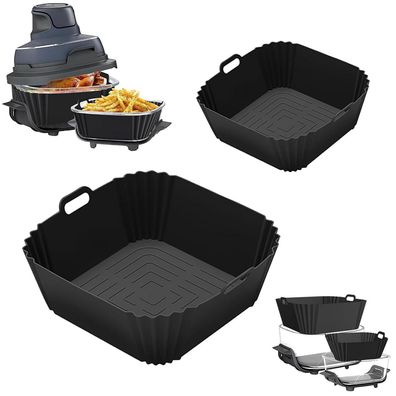Lyholkeer Airfryer Zubehör 2er Set Silikonform für Ninja CRISPi FN101EU (1,4L