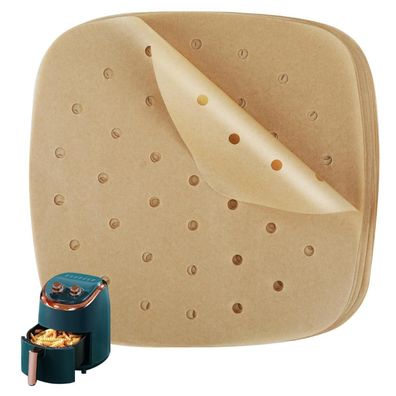 Ownkim 250 Stück Luftfritierpapier, 22cm, Perforiert, Antihaftbeschichtet