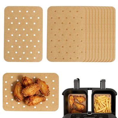 100 Stk. Airfryer Backpapier für Ninja Dual Zone (AF300EU, AF400EU), 14x20.5