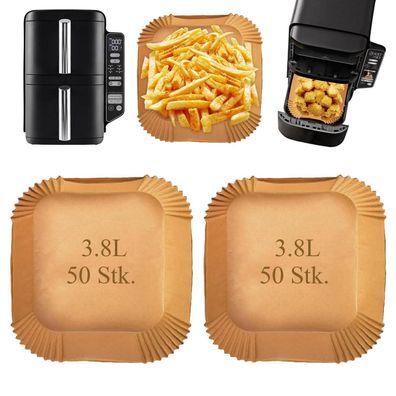 100 Stk. Airfryer Backpapier für Ninja SL300EU, Double Stack XL 7.6L, Zubehör