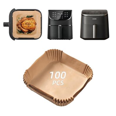 100 Stück Airfryer Backpapier für COSORI Heißluftfritteuse 5,5L 6L 10,8L