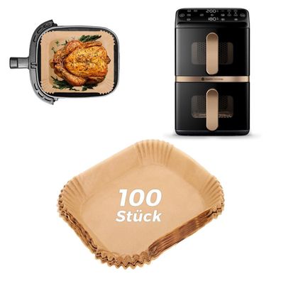 100 Stück Airfryer Backpapier für Philips Airfryer 4000 Series Dual Basket 10L