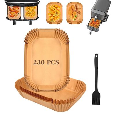 230x Airfryer Backpapier für Ninja Double Stack XL SL400EU/Foodi MAX Dual Zone