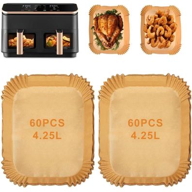 120 Stück Airfryer Backpapier für COSORI Dual Zone 8,5L & Cookwise 9L