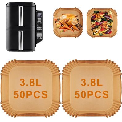 100 Stück Airfryer Backpapier für Ninja SL300EU 7.6L Double Stack Air Fryer