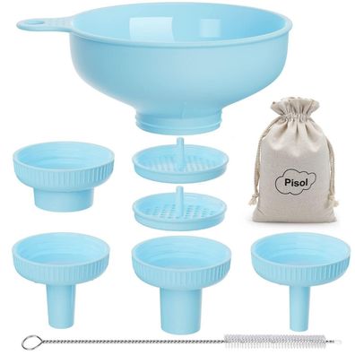 Pisol Küchen Trichter Set mit 5 abnehmbaren Ausläufen, BPA-frei