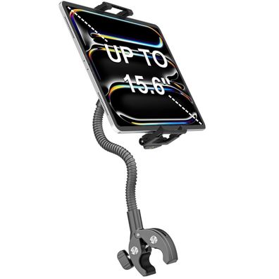 Lyfpoom Aluminium Laufband Tablet Halterung mit Schwanenhals für Geräte bis