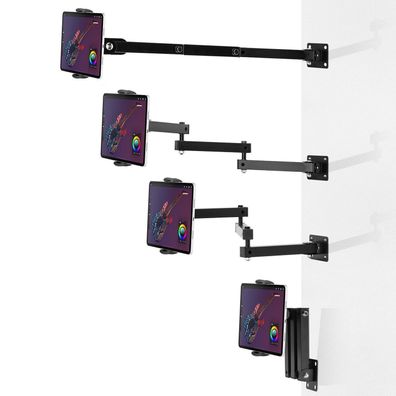 RUIFUO Universal Tablet Wandhalterung für 4-13 Zoll, 360° drehbar, einziehbar