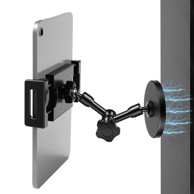 RUIFUO Magnetische Tablethalterung mit 360° Verstellbarem Doppelarm für 4-16