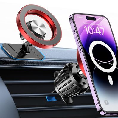 Coolpow Magsafe Handyhalterung Auto mit 20x N55 Magneten, 360° drehbar, für