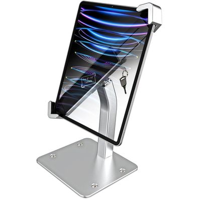 woleyi Diebstahlschutz Tischhalterung für Tablets 9-14 Zoll mit Schloss, Kiosk