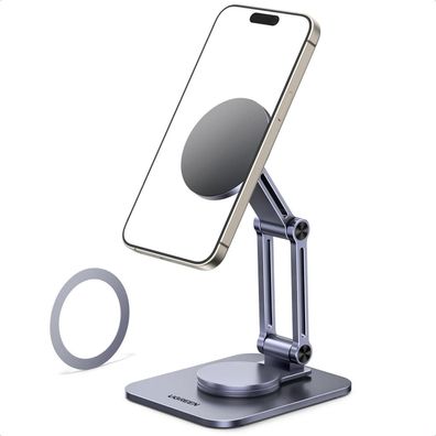 UGREEN Magnetischer Handy Ständer Aluminium, 360° Verstellbar, Magsafe
