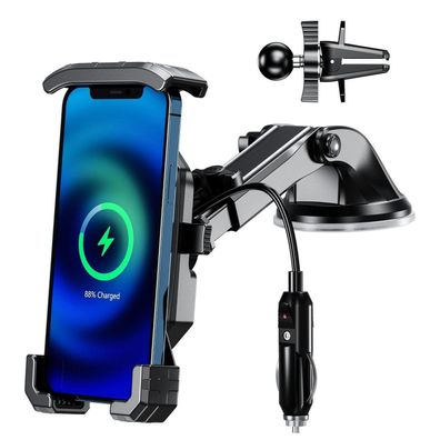 Kewig KFZ Handyhalterung mit 15W Wireless Charging & 20W USB-C, 360° drehbar