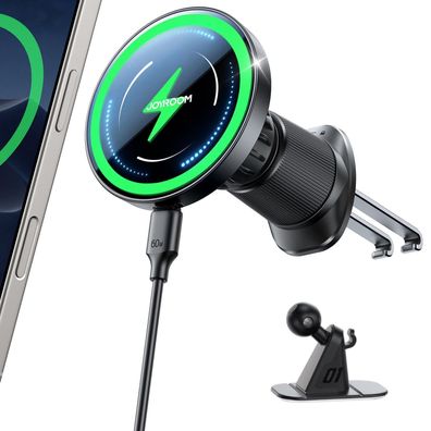 Joyroom Magsafe Autohalterung mit 15W Ladefunktion, 2in1-Set mit verbessertem