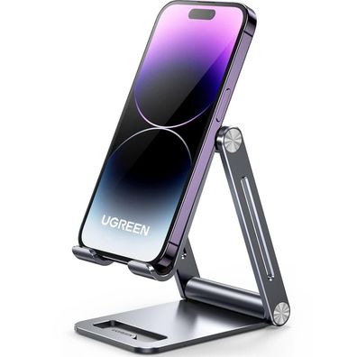 UGREEN Handy Ständer Verstellbar Aluminium Tischhalterung für Smartphones und