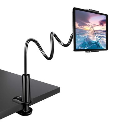 TRYONE Schwanenhals Tablet Halterung, flexibel verstellbarer Arm für Bett