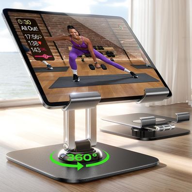 LISEN Verstellbarer Tablet Ständer für iPad Pro Air, Super Stabil, Schreibtisch