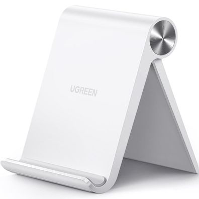 UGREEN Handy Ständer Tisch, klappbar, für Smartphones bis 7,9 Zoll, Weiß