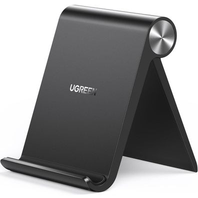 UGREEN Handy Ständer Tisch, klappbar, für Smartphones bis 7,9 Zoll, Schwarz