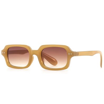 LOJUDI Retro Sonnenbrille Eckig für Damen und Herren - Getönte Gläser, UV400