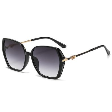 LOJUDI Sonnenbrille Damen Groß - Trendy Schmetterlingsästhetik Rahmen Eckig mit