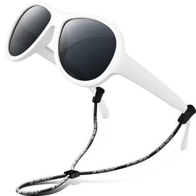 RIVBOS Kinder Sonnenbrille polarisiert mit Riemen für Jungen & Mädchen, RBK067