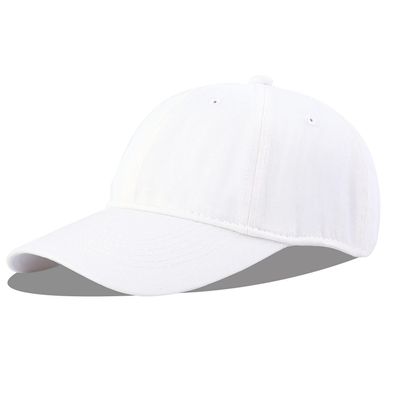 Langzhen Unisex Baseball Cap 100% Baumwolle, verstellbare Dad Hat in Weiß