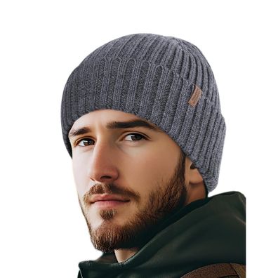 Outdoor Shaping Warme Merino Wollmütze Ribbed - Atmungsaktive Beanie aus 100