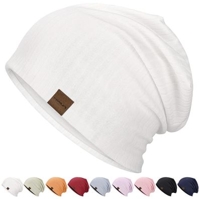 HAMUNI Slouchy Beanie Mütze für Damen und Herren - Weich, leicht und