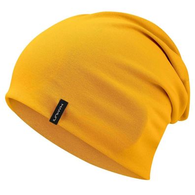 HAMUNI Slouchy Beanie Mütze Damen Herren, Doppellagige Baumwolle, Weich