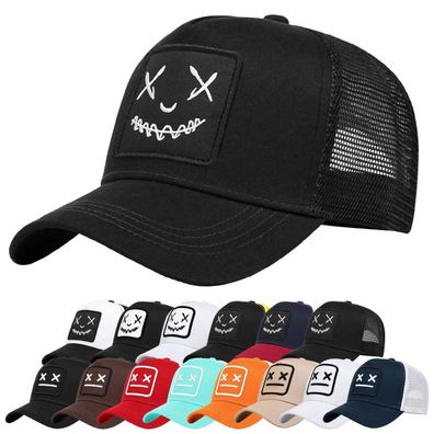 Enwokran Baseballkappe Herren Quirky Bizarre Stickerei Unisex Hip Hop Trucker