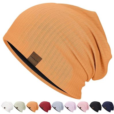 HAMUNI Slouchy Beanie Mütze für Damen und Herren - Weich, atmungsaktiv
