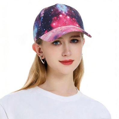 ZLYC Damen Baseball Cap mit Blumenmuster - Sommerlich, atmungsaktiv