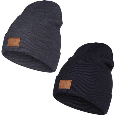 HAMUNI Beanie Mütze für Herren Damen, Klassische Wintermütze aus Acryl, Bequem