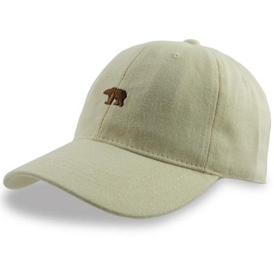 Himozoo Baseballkappe für Damen und Herren, Eisbär-Stickerei, Vintage 100