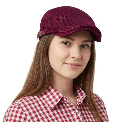 HIQIU Unisex Schirmmütze Baskenmütze Atmungsaktiv Mesh, Flatcap Herren Sommer
