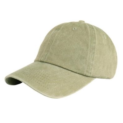 Langzhen Unisex Baseball Cap aus 100% Baumwolle, gewaschener Denim-Look