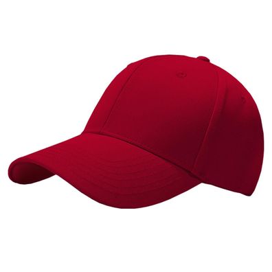 Favuit Baseball Cap Herren Damen Unisex, Verstellbar, Baumwolle, Rot