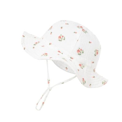 Nishine Baby Sonnenhut für Mädchen, Strand Sonnenschutz, Fischerhut Kleinkind