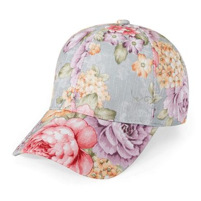 ZLYC Damen Sommer Baseball Cap - Modisches Blumen-Design, atmungsaktiv