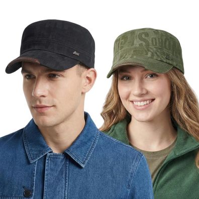 2er Pack Baumwolle Military Cap Herren Vintage Armee Kappe Cadet Hut Unisex