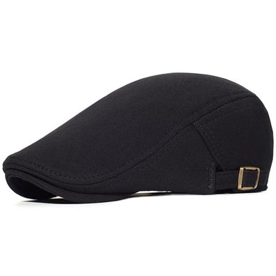 HIQIU Schiebermütze Herren Verstellbare Baumwolle Gatsby Flatcap Newsboy Cap