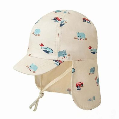 Gifts Treat Baby Sonnenhut aus Baumwolle mit Nackenschutz, winddicht