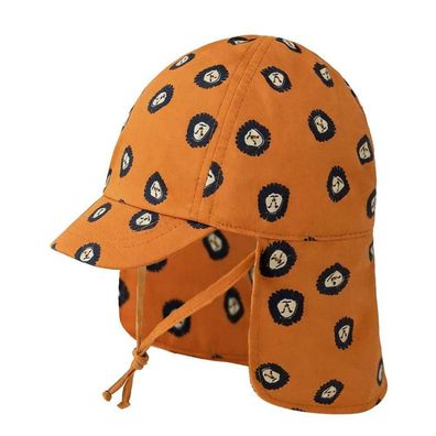 Gifts Treat Baby Kinder Sonnenhut aus Baumwolle mit Nackenschutz, Cartoon
