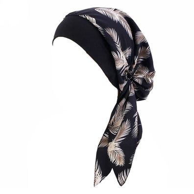 Liupuudly Chemo Kopftuch Damen Mode Florales Turban Mütze Schlafmütze